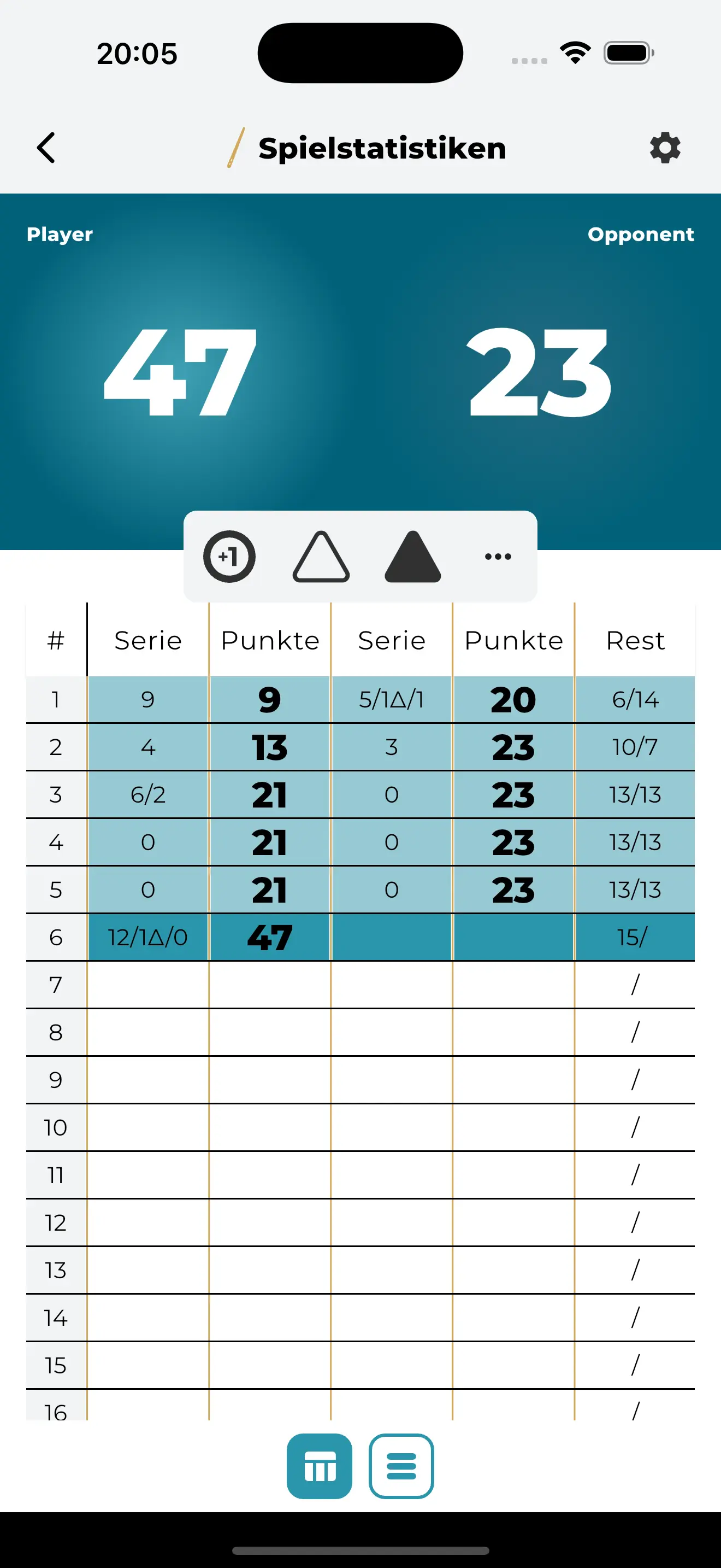 BilliardBase Game Statistics